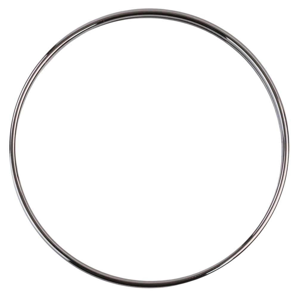 Hermes Uni Enamel Bracelet Bangle Silver Colored Blue — view 6