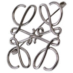 Loewe Anagram Brooch Silver Colored — view 4