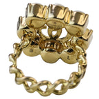 Gucci Double G Flower Pearl Ring Gold Colored — view 8