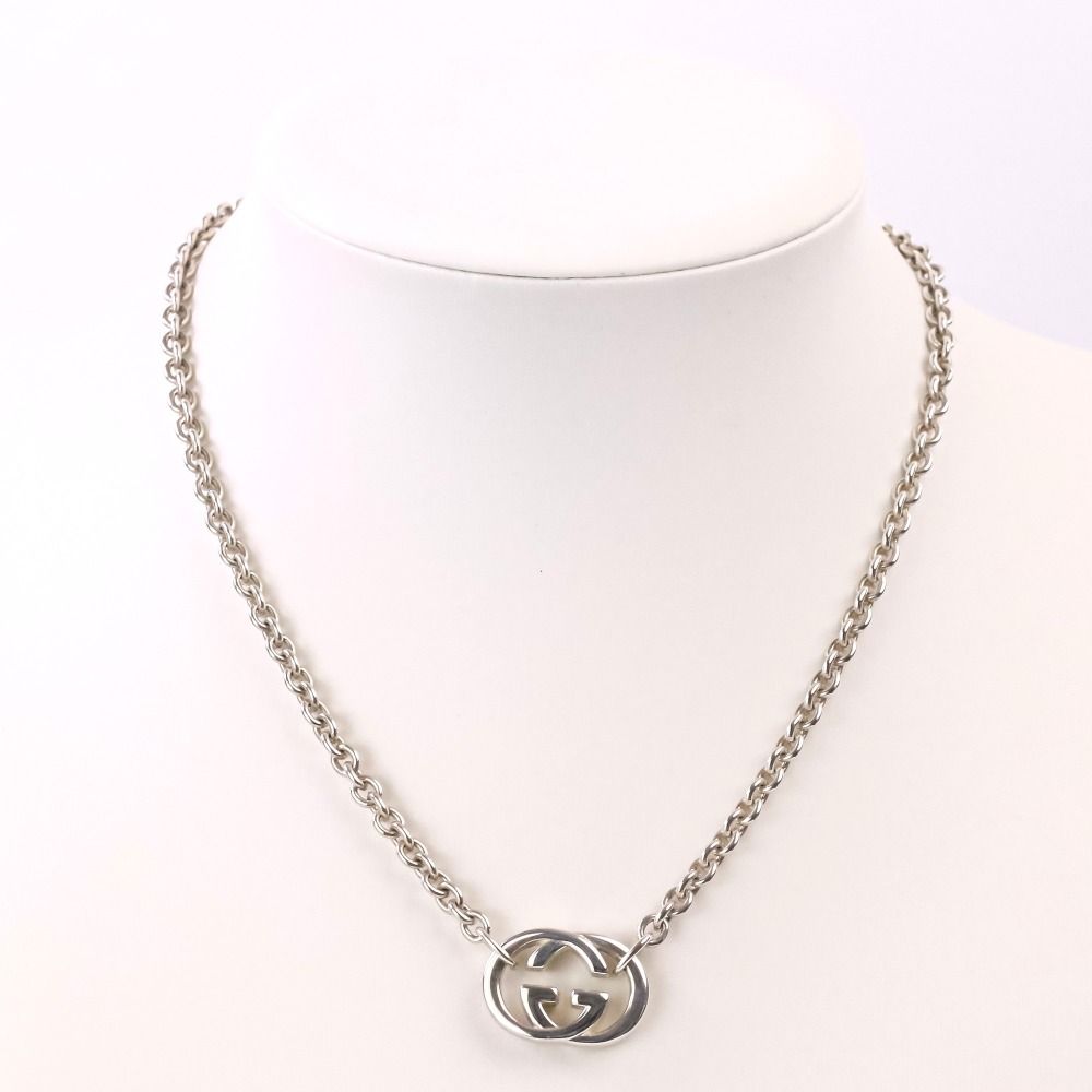 Gucci GG Interlocking G Chain Necklace 925 Sterling Silver — view 8