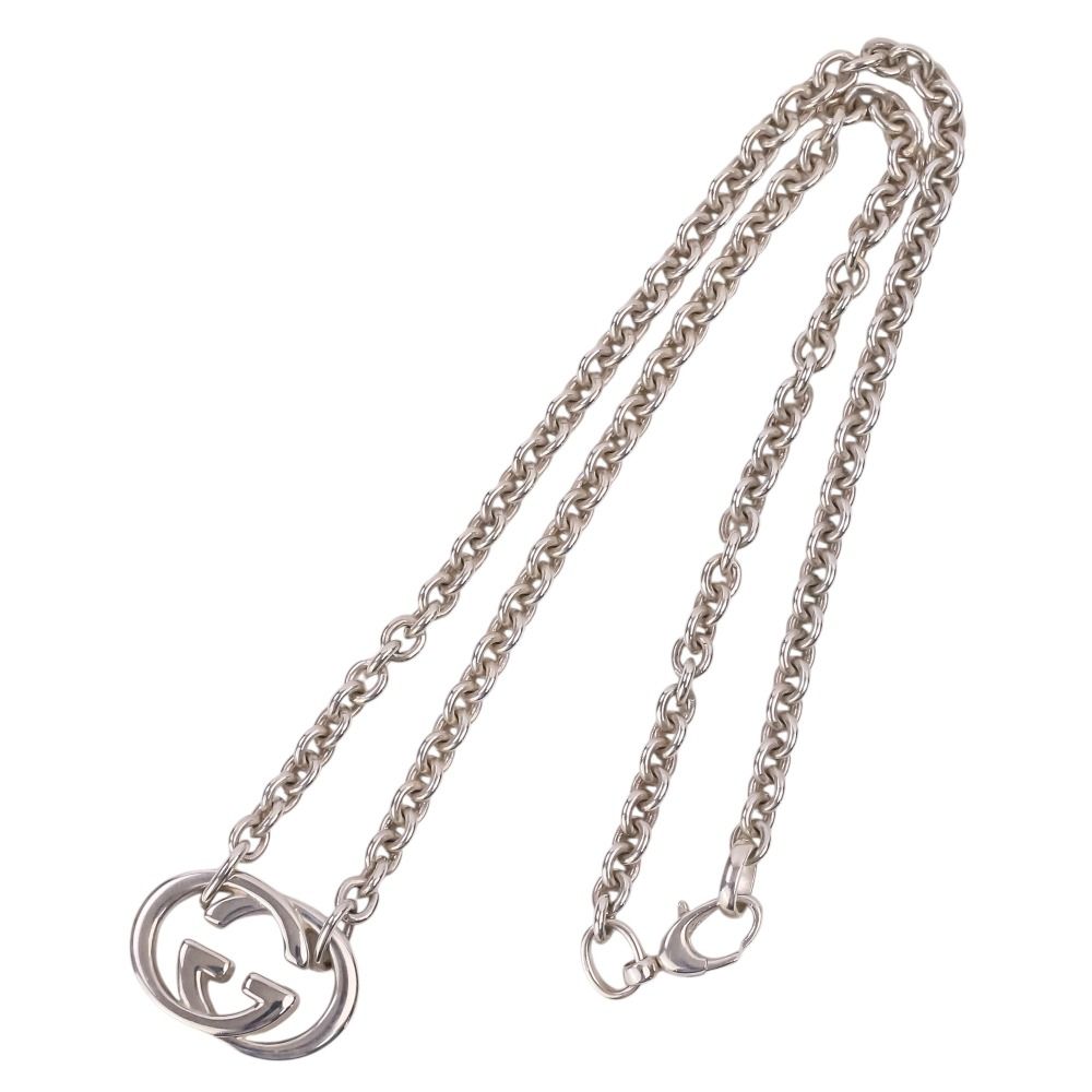Gucci GG Interlocking G Chain Necklace 925 Sterling Silver — view 2