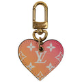 Louis Vuitton Monogram Vernis Porte Cles Cool Love Lock Heart Key Holder Pink