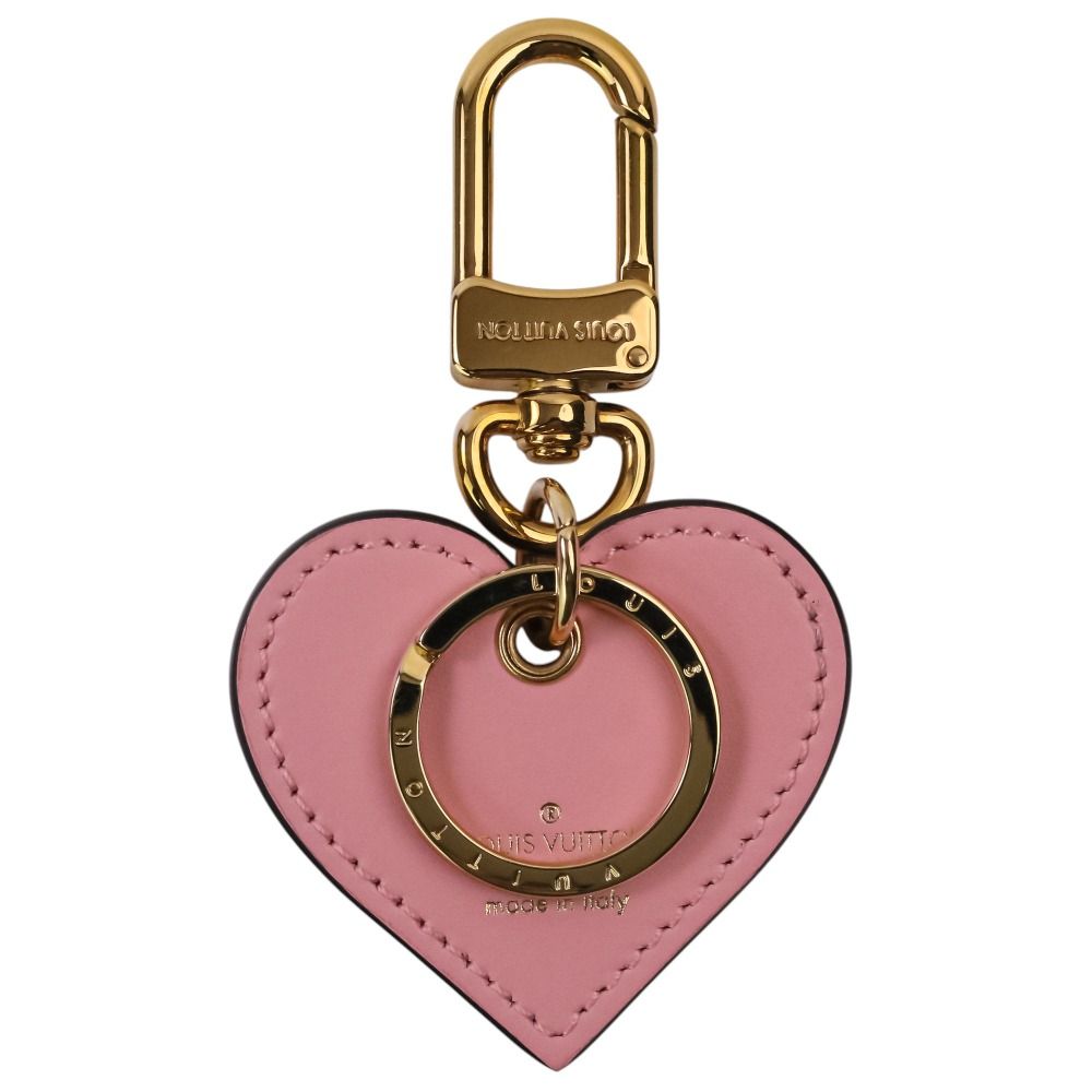 Louis Vuitton Monogram Vernis Porte Cles Cool Love Lock Heart Key Holder Pink — view 4