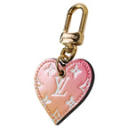 Louis Vuitton Monogram Vernis Porte Cles Cool Love Lock Heart Key Holder Pink — view 2