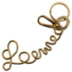 Loewe Signature Charm Key Holder Gold Colored
