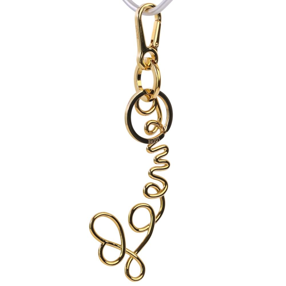 Loewe Signature Charm Key Holder Gold Colored — view 8