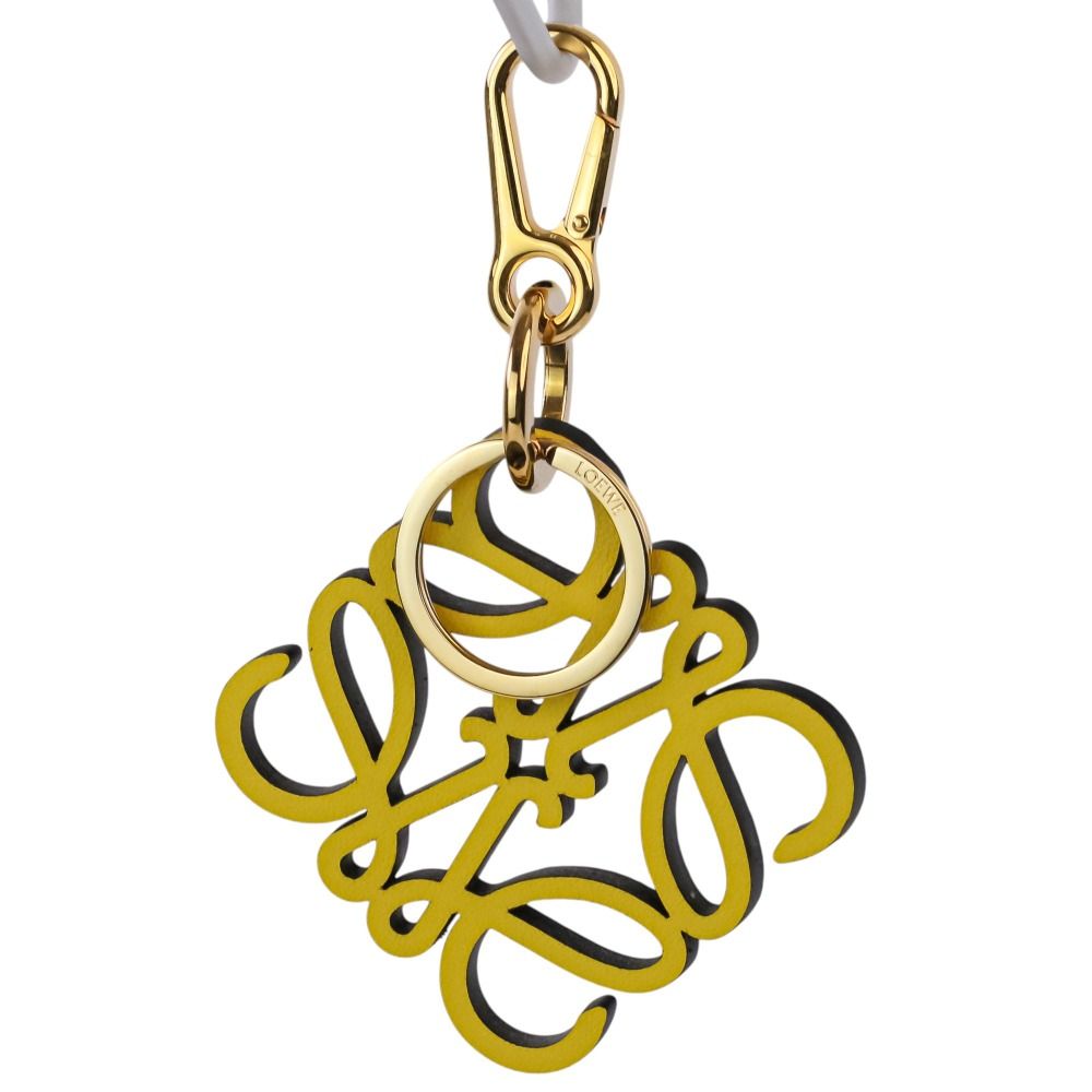 Loewe Anagram Charm Key Holder Yellow — view 5