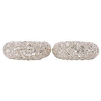 Saint Laurent Flower Motif Large Earrings 925 Sterling Silver — view 4