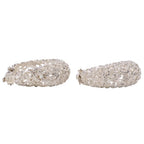 Saint Laurent Flower Motif Large Earrings 925 Sterling Silver — view 7