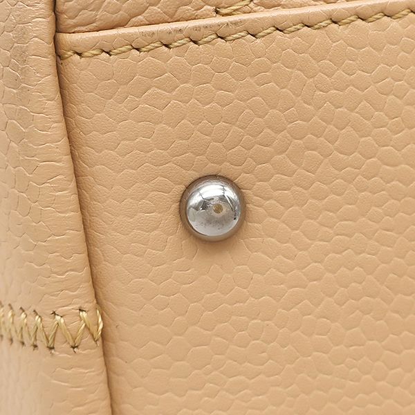 Chanel Choco Bar Caviar Leather Beige Silver Shoulder Bag 93 — view 6