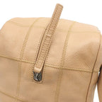 Chanel Choco Bar Caviar Leather Beige Silver Shoulder Bag 93 — view 7