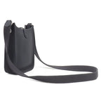 Hermes Shoulder Bag Evelyne TPM 16 Long Taurillon Clemence Canvas Silver — view 2