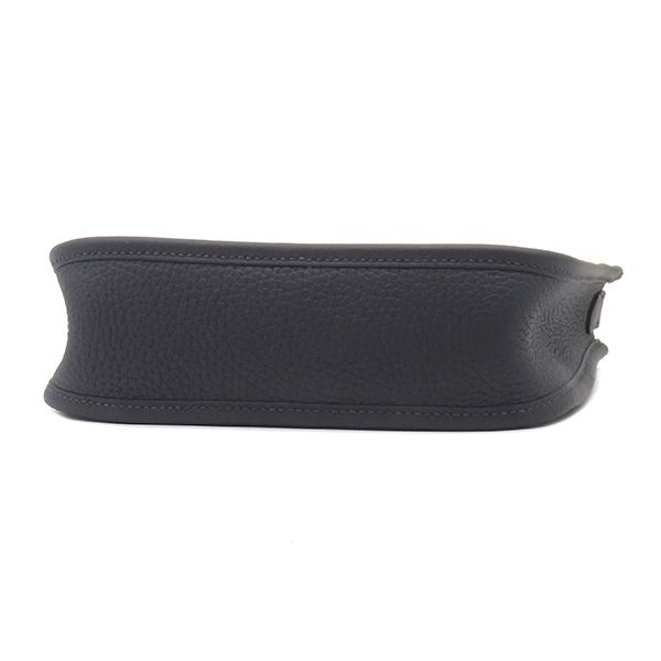 Hermes Shoulder Bag Evelyne TPM 16 Long Taurillon Clemence Canvas Silver — view 3