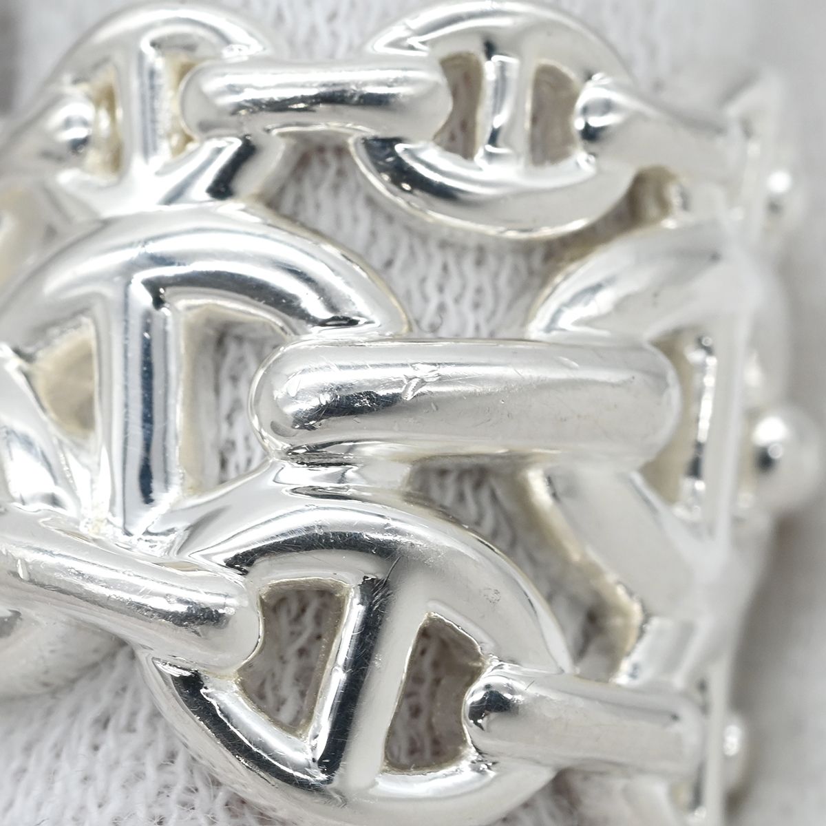 Hermes Ring Chaine D'ancre Enchainee GM 925 Sterling Silver — view 3