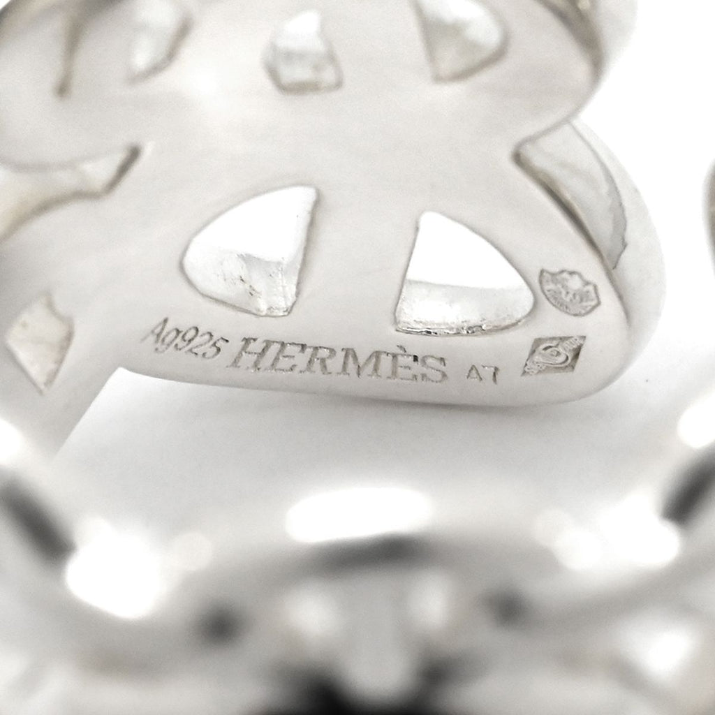 Hermes Ring Chaine D'ancre Enchainee GM 925 Sterling Silver — view 5