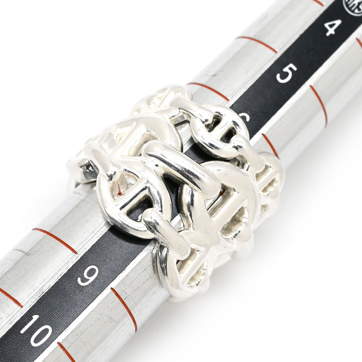 Hermes Ring Chaine D'ancre Enchainee GM 925 Sterling Silver — view 6