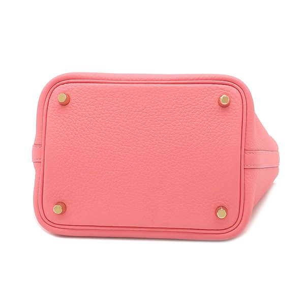 Hermes Handbag Picotin Lock 18 PM Touch Taurillon Clemence Alligator Matte Rose — view 4