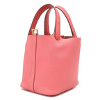 Hermes Handbag Picotin Lock 18 PM Touch Taurillon Clemence Alligator Matte Rose — view 2