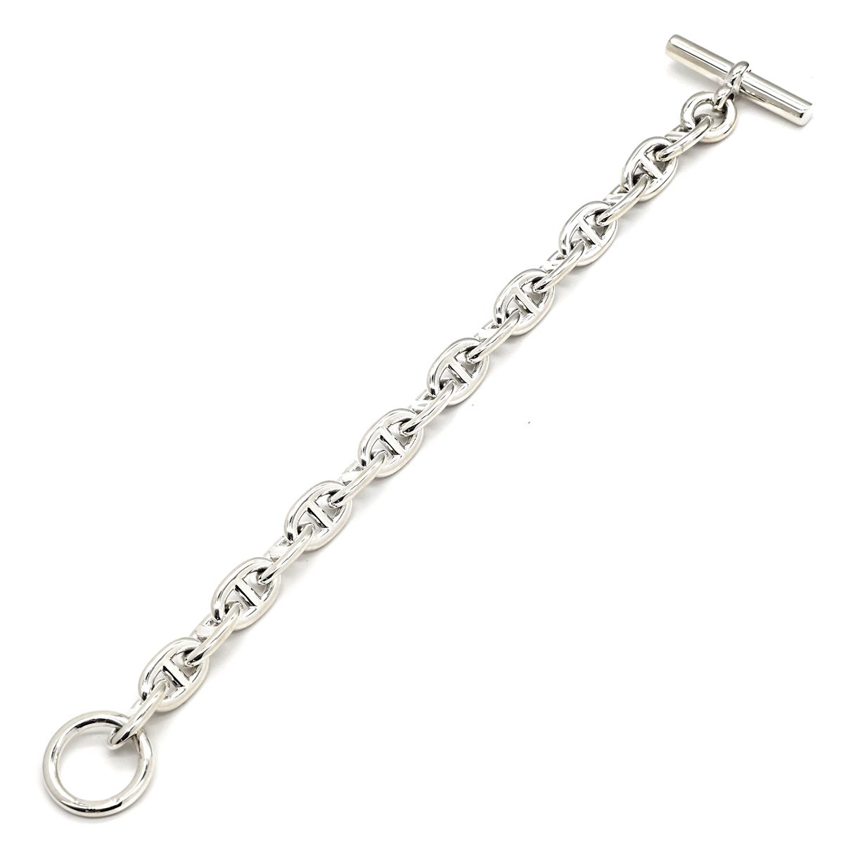 Hermes Bracelet Chaine D'ancre MM 925 Sterling Silver 17 Links — view 2