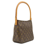 Louis Vuitton Handbag Looping MM Monogram Canvas Gold Brown One Handle — view 2