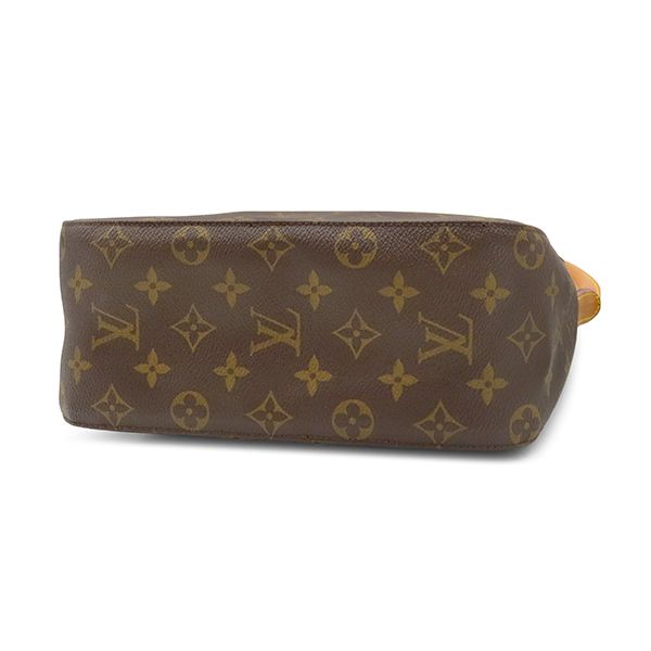 Louis Vuitton Handbag Looping MM Monogram Canvas Gold Brown One Handle — view 3