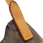 Louis Vuitton Handbag Looping MM Monogram Canvas Gold Brown One Handle — view 6
