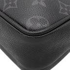 Louis Vuitton Shoulder Bag Outdoor Messenger PM Taiga Monogram Eclipse Black — view 4