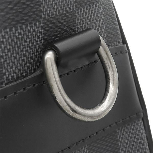 Louis Vuitton 2-Way Tadao PM Damier Graphite Canvas Silver Tote Shoulder Bag — view 7