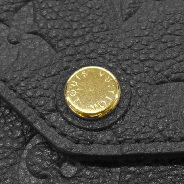 Louis Vuitton Chain Wallet Pochette Felicie Monogram Empreinte Black Gold — view 6