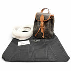 Celine Mini Folco Backpack Triomphe Canvas Calfskin Tan — view 2