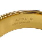 Hermes Olympe GM Hoop Earrings Lizard Gold Blue — view 8