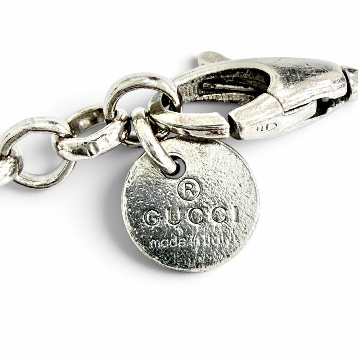 Gucci Interlocking G Arabesque Chain Necklace Silver — view 7