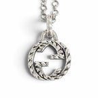 Gucci Interlocking G Arabesque Chain Necklace Silver — view 4