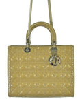 Dior Patent Cannage Lady Large 2-Way Tote Bag