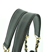 Chanel Caviar Leather CC Logo Chain Tote Bag — view 8