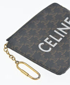 Celine Triomphe Canvas Coin Purse — view 4