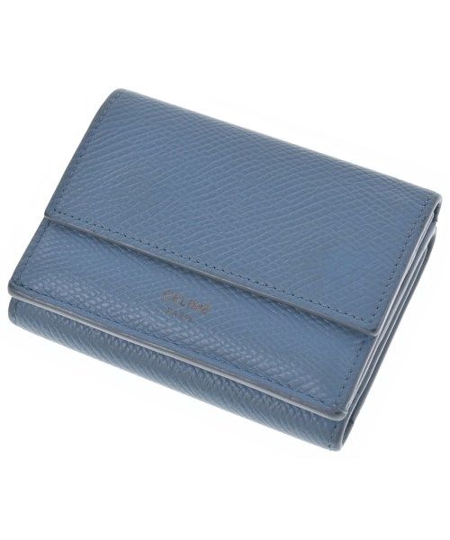 Celine Leather Compact Wallet Trifold Coin Purse
