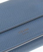 Celine Leather Compact Wallet Trifold Coin Purse — view 6