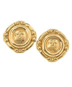 Chanel Earrings CC Logo Vintage