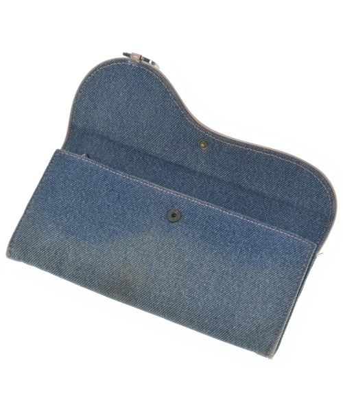 Dior Denim Saddle Long Flap Wallet Coin Purse — view 3