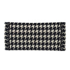 Dior Tote Bag Book Medium Canvas Black White Houndstooth Logo Large — view 3