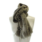 Louis Vuitton Logomania Scarf Shawl Logo Monogram Fringe Gray — view 4