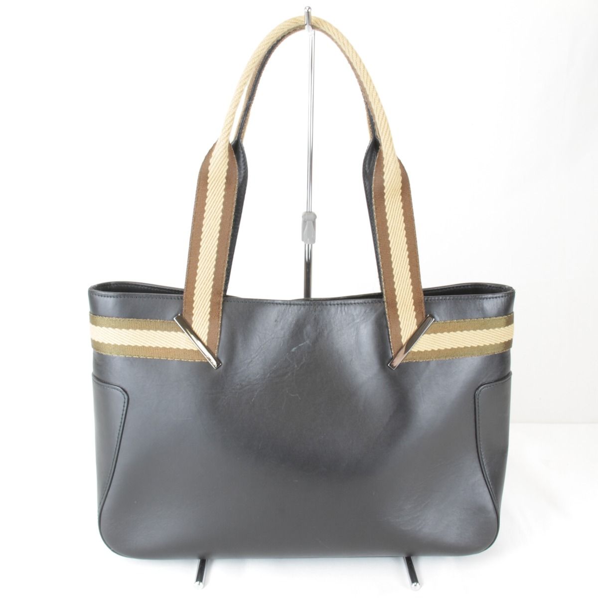 Gucci 002 Handbag Leather Black — view 2