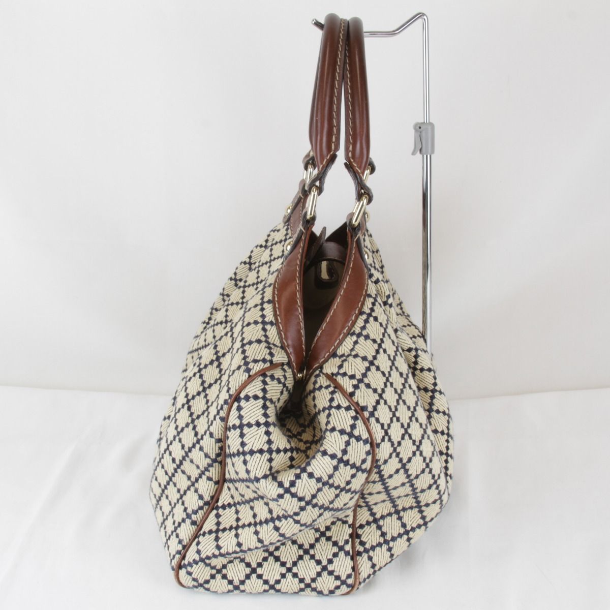 Gucci Diamante Sukey Handbag Canvas Leather — view 3