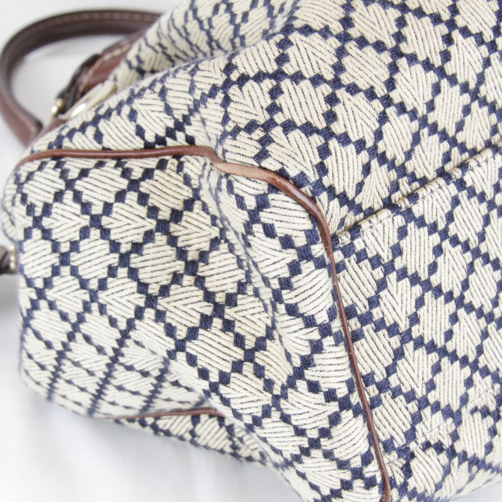 Gucci Diamante Sukey Handbag Canvas Leather — view 6