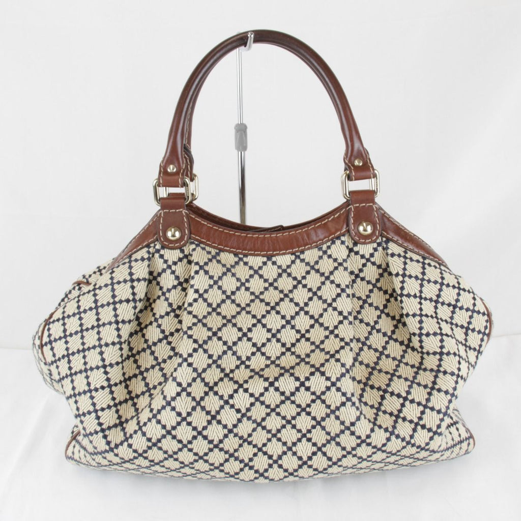 Gucci Diamante Sukey Handbag Canvas Leather — view 2