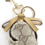 Gucci Ori Poodle Charm GG Supreme Canvas Brown Keychain — view 3