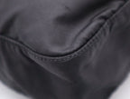 Prada Shoulder Bag Black Nylon Saffiano Leather Silver — view 6