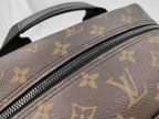 Louis Vuitton Backpack Dean Monogram Macassar Brown Black Leather — view 7