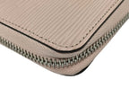 Louis Vuitton Wallet Epi Zippy Rose Ballerine Leather Zip Around Silver — view 6